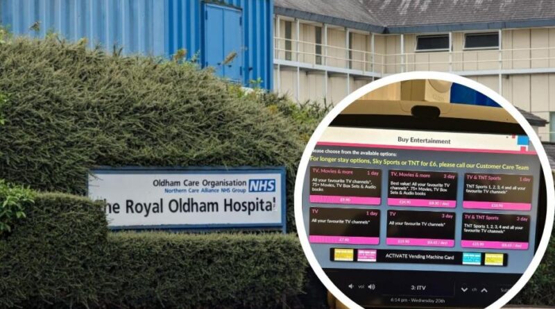 'Talk about the Grinch': Oldham hospital patients told to pay for TV before Christmas